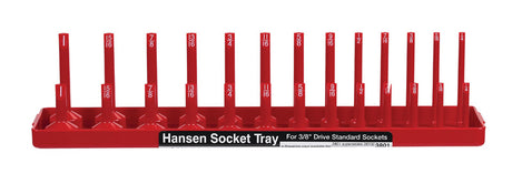 Hansen Global 13.25 in. L X 3/8 in. drive SAE Socket Tray 1 pc