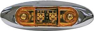 PM V168XA LED Light, 9/16 V, 2-Lamp, LED Lamp, Amber Lamp
