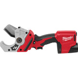 Milwaukee 2470-21 Plastic Pipe Shear Kit, Battery Included, 12 V, 1.5 Ah, 2 in Cutting Capacity, Switch Control