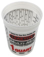 Leaktite #2M3 Multi-Mix Container, 1 qt, HDPE, Clear