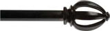 Kenney KN80209 Curtain Rod, 3/4 in Dia, 36 to 66 in L, Metal, Black