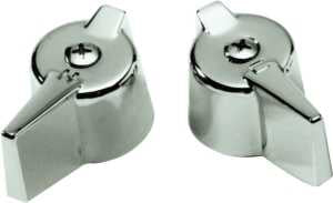 Danco 80681 Faucet Handle, Zinc, Chrome Plated, For: Gerber Two Handle Kitchen, Lavatory Faucets