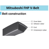 Mitsuboshi FHP General Utility V-Belt 0.38 in. W X 45 in. L For Fractional Horsepower Motors
