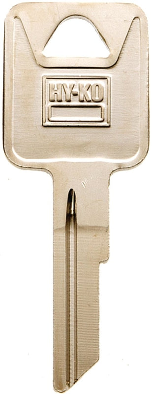 Hy-Ko 11010RA7 Automotive Key Blank, Brass, Nickel, For: AMC Vehicle Locks, RA7 Key Number, Pack of 10