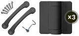 Screen Tight SDHBK Hardware Kit, Poly, Black, For: Wood Screen Doors