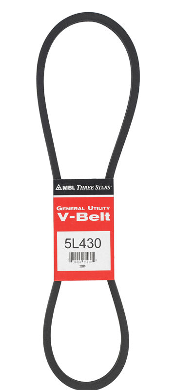Mitsuboshi FHP General Utility V-Belt 0.63 in. W X 43 in. L For Fractional Horsepower Motors