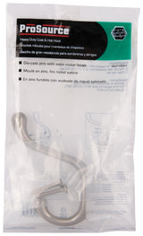 ProSource H6271007SN-PS Coat and Hat Hook, 22 lb, 2-Hook, 1-1/64 in Opening, Zinc, Satin Nickel