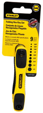 STANLEY STHT71801 Hex Key Set, 9-Piece, Black