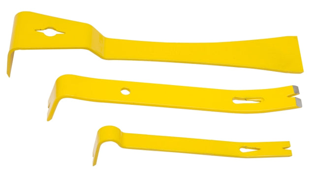 STANLEY STHT55135 Pry Bar Set, 3-Piece, HCS, Yellow, Powder-Coated