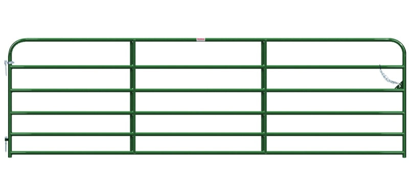 Behlen Country 40130142 Utility Round Corner Gate, 14 ft W Gate, 50 in H Gate, 20 ga Frame Tube/Channel, Steel Frame