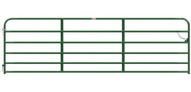 Behlen Country 40130142 Utility Round Corner Gate, 14 ft W Gate, 50 in H Gate, 20 ga Frame Tube/Channel, Steel Frame