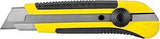 STANLEY DynaGrip Series 10-425 Utility Knife, 1 in L Blade, Carbon Steel Blade, Ergonomic Handle, Black/Yellow Handle