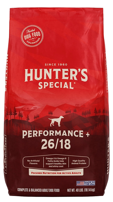 Hunter's Special Performance Plus 10189 Dog Food, Beef, Chicken, 40 lb Bag