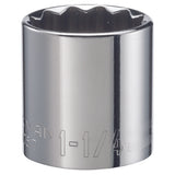 Craftsman 1-1/4 in. X 1/2 in. drive SAE 12 Point Standard Socket 1 pc