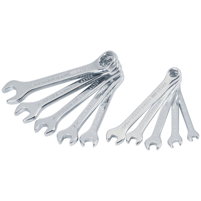 Craftsman 12 Point SAE Ignition Combination Wrench Set 10 pc