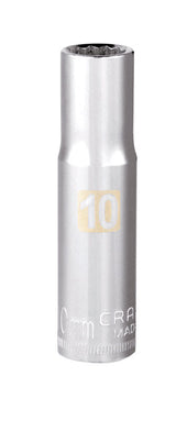 Craftsman 10 mm X 3/8 in. drive SAE 12 Point Deep Socket 1 pc
