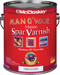 McCloskey Man O' War 080.0007509.007 Marine Spar Varnish, Gloss, Clear, Liquid, 1 gal, Can, Pack of 2