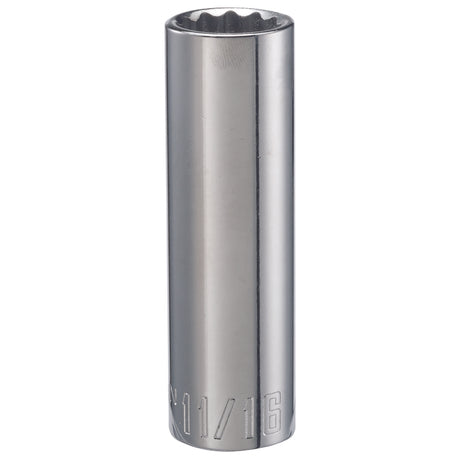 Craftsman 11/16 in. X 1/2 in. drive SAE 12 Point Deep Deep Socket 1 pc