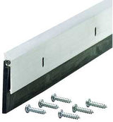 M-D 68247 Door Sweep, 36 in L, 1/4 in W, Aluminum Flange, EPDM Rubber Insert