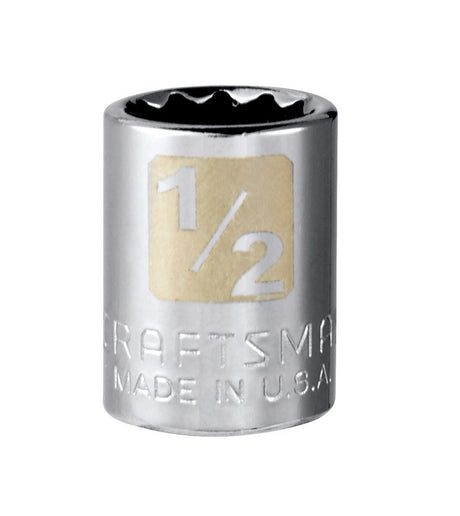 Craftsman 9 mm X 1/4 in. drive Metric 6 Point Standard Shallow Socket 1 pc