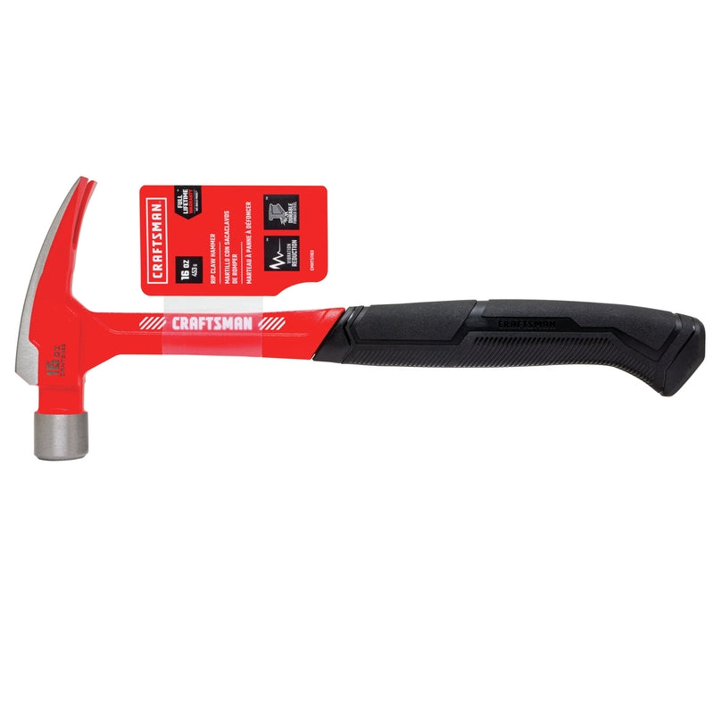 Craftsman 16 oz Smooth Face Rip Hammer 13.75 in. Steel Handle