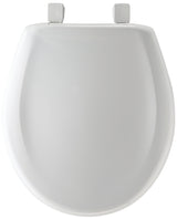 Mayfair 87SLOW-000 Toilet Seat, 14-3/8 in W, 2.188 in H, Round, Plastic, White