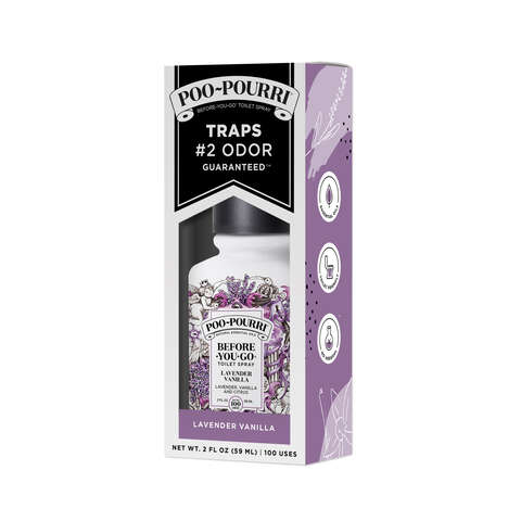 Poo-Pourri Lavender Vanilla Scent Odor Eliminator 2 oz Liquid