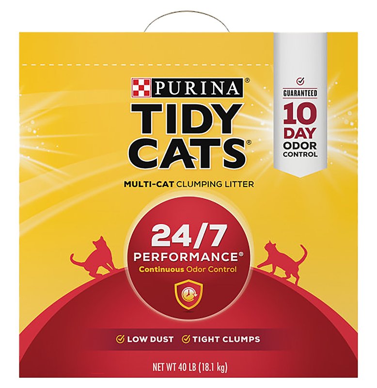 Tidy Cats 7023001669 Cat Litter, 35 lb Capacity, Gray/Tan, Granular, 35 lb Pail