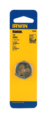Irwin Hanson High Carbon Steel SAE Hexagon Machine Screw Die 14-20 1 pc