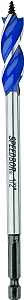 Irwin Speedbor 3041001 Auger Boring Bit, 1/2 in Dia, 6 in OAL, Tapered Flute, 3-Flute, 1/4 in Dia Shank, Hex Shank