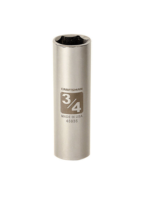 Craftsman 1/2 in. X 1/4 in. drive SAE 6 Point Shallow Socket 1 pc
