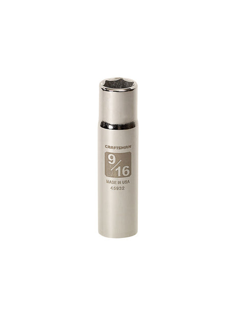 Craftsman 17 mm X 3/8 in. drive Metric 6 Point Shallow Socket 1 pc