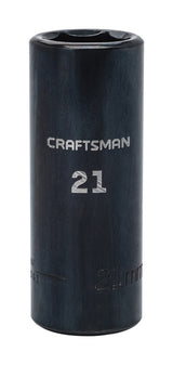 Craftsman 21 mm X 1/2 in. drive Metric 6 Point Deep Deep Impact Socket 1 pc