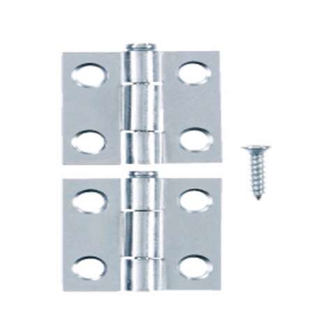 Ace 2.750 in. W X 1 in. L Chrome Silver Steel Narrow Hinge 2 pk, Pack of 5