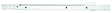 Knape & Vogt 1805H WH 450 Drawer Slide, 75 lb, 450 mm L Rail, 12.5 mm W Rail