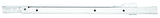Knape & Vogt 1805H WH 450 Drawer Slide, 75 lb, 450 mm L Rail, 12.5 mm W Rail