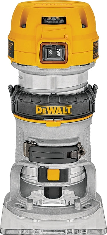 DEWALT DWP611 Compact Router with LED, 7 A, 16,000 to 27,000 rpm Load Speed, 1-1/2 in Max Stroke