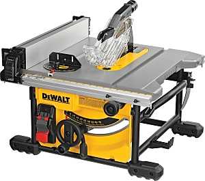 DEWALT DWE7485 Compact Jobsite Table Saw, 120 VAC, 15 A, 8-1/4 in Dia Blade, 5/8 in Arbor, 24-1/2 in Rip Capacity Right