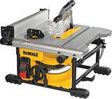 DEWALT DWE7485 Compact Jobsite Table Saw, 120 VAC, 15 A, 8-1/4 in Dia Blade, 5/8 in Arbor, 24-1/2 in Rip Capacity Right