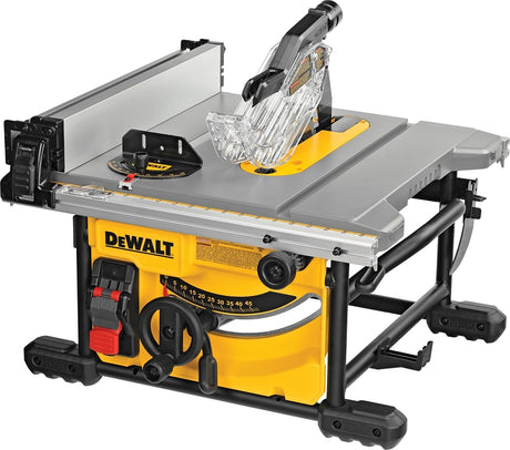 DEWALT DWE7485 Compact Jobsite Table Saw, 120 VAC, 15 A, 8-1/4 in Dia Blade, 5/8 in Arbor, 24-1/2 in Rip Capacity Right