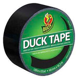 Duck 1265013 Duct Tape, 20 yd L, 1.88 in W, Vinyl Backing, Black
