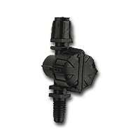Raindrip R187CT Series Drip Sprayer, 4 to 20 gph, 25 psi Operating, Part-Circle, 1/4 in Connection, Adjustable