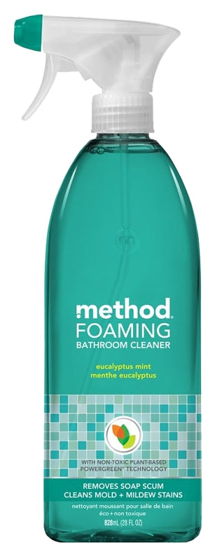 method 8 Bathroom Cleaner, 28 oz, Liquid, Herbaceous, Translucent