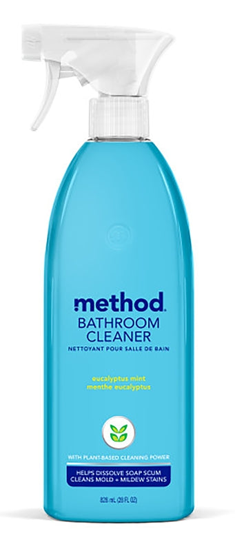 method 8 Bathroom Cleaner, 28 oz, Liquid, Herbaceous, Translucent