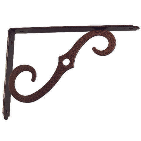 Hampton Brown Steel Shelf Support 12 Ga. 8 in. L 80 lb, Pack of 6