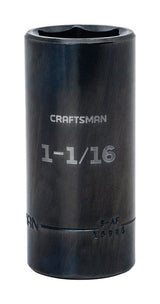 Craftsman 1-1/16 in. X 1/2 in. drive SAE 6 Point Deep Deep Impact Socket 1 pc