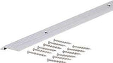 M-D 78030 Tile Edge, 36 in L, 3/4 in W, Vinyl, Silver