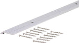 M-D 78030 Tile Edge, 36 in L, 3/4 in W, Vinyl, Silver