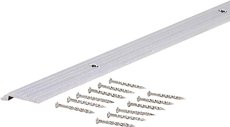 M-D 78030 Tile Edge, 36 in L, 3/4 in W, Vinyl, Silver