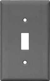 Eaton Wiring Devices 5134BK-SP Wallplate, 4-1/2 in L, 2-3/4 in W, 1 -Gang, Nylon, Black, High-Gloss